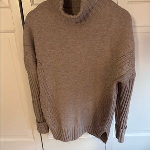 Cozy Tan Turtleneck and pant Sweater set